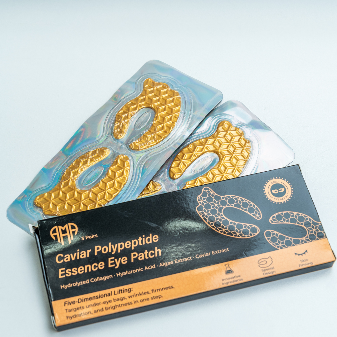 Caviar Polypeptide Essence Eye Patch – Intensive Collagen & Hydration Care (3 pcs)