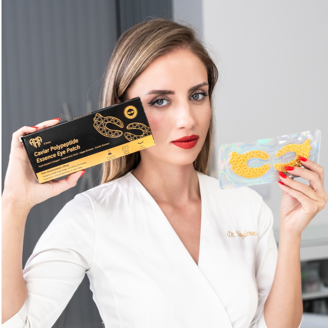 Caviar Polypeptide Essence Eye Patch – Intensive Collagen & Hydration Care (3 pcs)